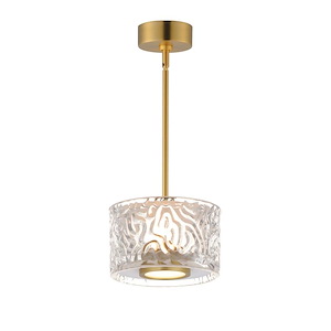 Elysian - 12W 1 LED Mini Pendant-3.5 Inches Tall and 5.5 Inches Wide