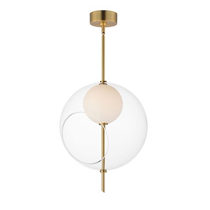 Martini - 12W 1 LED Pendant-19.75 Inches Tall and 15.75 Inches Wide - 1327143