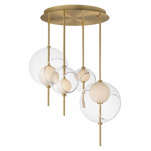 Martini - 34W 4 LED Pendant-18.25 Inches Tall and 23.75 Inches Wide