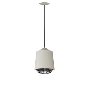 Phoenix - 9W 1 LED Pendant-11.25 Inches Tall and 9 Inches Wide