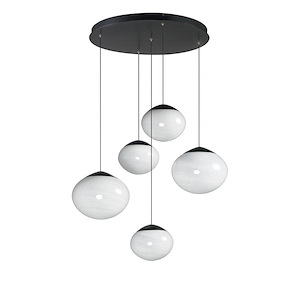 Nimbus - 7W 5 LED Pendant-8 Inch Tall and 26.25 Inch Wide - 1370565