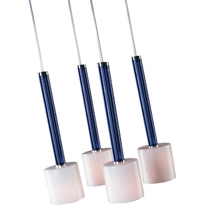 Olympia - Four Light Tube Square Pendant