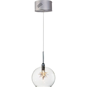 Starburst-1 Light Pendant in European style-4 Inches wide by 6 inches high - 130480
