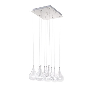 Larmes-9 Light Pendant in Modern style-14 Inches wide by 8 inches high