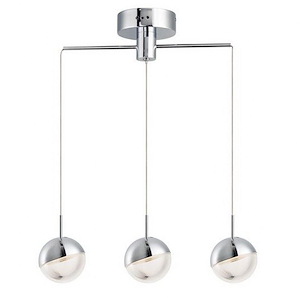 Spot-15W 3 LED Pendant-4 Inches wide by 5.75 inches high - 700031