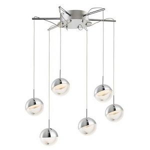 Spot-30W 6 LED Pendant-21 Inches wide by 5.75 inches high - 700030