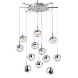 Spot-60W 12 LED Pendant-26.75 Inches wide by 5.75 inches high