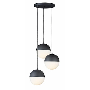 Half Moon-27W 3 LED Pendant-16.5 Inches wide by 8.5 inches high - 821153