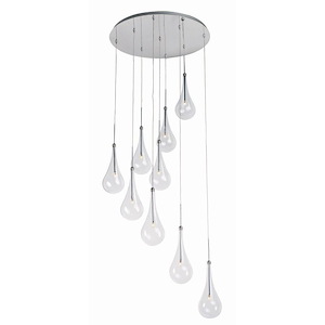 Larmes-13.5W 9 LED Pendant in Modern style-22.75 Inches wide by 16.5 inches high - 397431