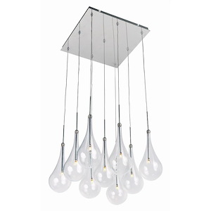 Larmes-13.5W 9 LED Pendant in Modern style-12 Inches wide by 16.5 inches high