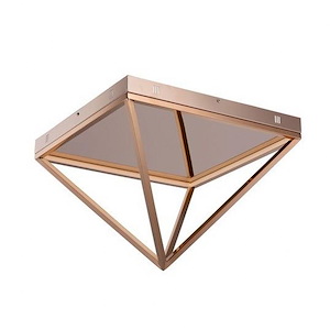 Pyramid-35W 1 LED Flush Mount-19.75 Inches wide by 15 inches high