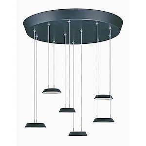 Quantum-40.98W 6 LED Pendant-19.5 Inches wide by 2.25 inches high