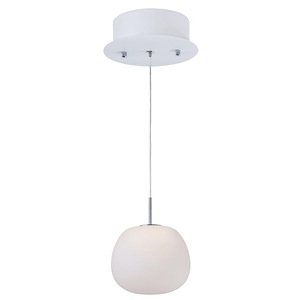 Puffs-4.8W 1 LED Pendant-6.25 Inches wide by 6 inches high - 513943