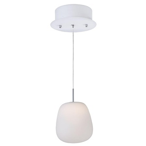 Puffs-4.8W 1 LED Pendant-6.25 Inches wide by 7.5 inches high - 513942