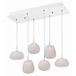 Puffs-28.8W 1 LED Pendant-11.8 Inches wide by 7.5 inches high