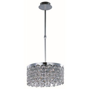 Dazzle-Five Light Pendant in Crystal style-16 Inches wide by 8 inches high
