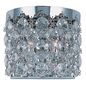 Dazzle-Two Light Wall Sconce in Crystal style-9.5 Inches wide by 8.5 inches high - 374378