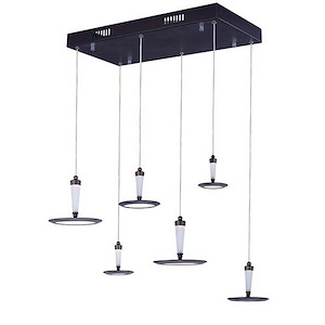 Hilite-69.6W 6 LED Pendant-12.5 Inches wide by 8.5 inches high
