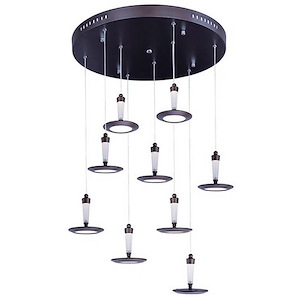 Hilite-64.8W 9 LED Pendant-23.5 Inches wide by 5.75 inches high - 463247