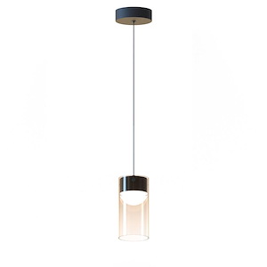 Highball - 10W 1 LED Mini Pendant-8.5 Inches Tall and 4 Inches Wide