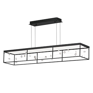 Entanglement - 59W 1 LED Linear Pendant-6.75 Inches Tall and 10 Inches Wide