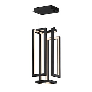 Penrose - 23W 1 LED Pendant-18 Inches Tall and 7 Inches Wide