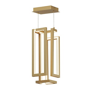 Penrose - 23W 1 LED Pendant-18 Inches Tall and 7 Inches Wide