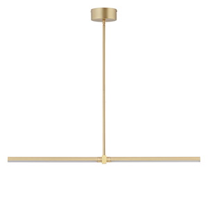 Dorian - 14W 2 LED Linear Pendant-1 Inches Tall and 1 Inches Wide