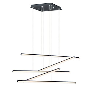 Hover-90W 5 LED Pendant-47.5 Inches wide by 17.25 inches high