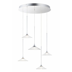 Cono-5 LED Pendant-26 Inches wide by 24.75 inches high