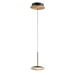 Saucer-8W 1 LED Pendant-7 Inches wide by 7.75 inches high - 821266