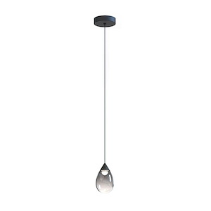 Dewdrop - 7W 1 LED Mini Pendant-6.75 Inches Tall and 4 Inches Wide
