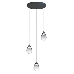 Dewdrop - 24W 3 LED Pendant-6.75 Inches Tall and 15 Inches Wide - 1327163