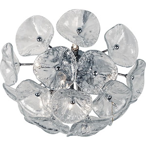 Fiori-8 Light Flush/Wall Mount in Leaf style-16.5 Inches wide by 8.75 inches high