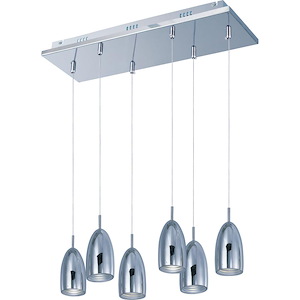 Bullet-LED Pendant in Transitional style-7.75 Inches wide by 7.5 inches high