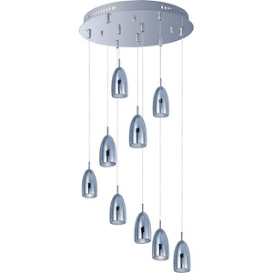 Bullet-LED Pendant in Transitional style-19 Inches wide by 7.5 inches high