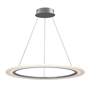 Saturn II-32W 1 LED Pendant-31.5 Inches wide by 0.5 inches high