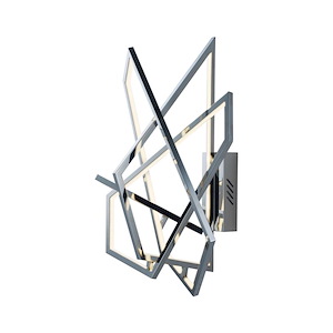 Trapezoid-45W 1 LED Wall sconce-20 Inches wide by 26.5 inches high