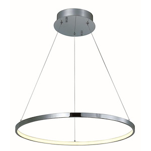 Hoops-13.3W 1 LED Pendant-23.5 Inches wide by 1.25 inches high - 513927