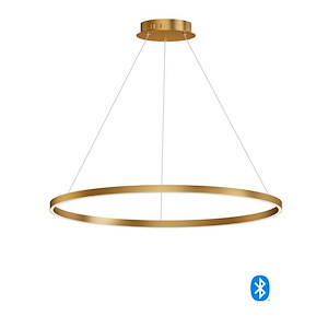 Groove-1 LED Pendant-39.5 Inches wide by 1.5 inches high - 1025124