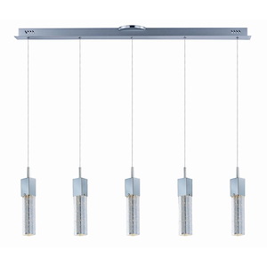 Fizz III-37.5W 5 LED Pendant in Mediterranean style-4.75 Inches wide by 12 inches high
