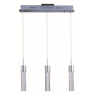Fizz IV-22.5W 3 LED Pendant in Mediterranean style-4.75 Inches wide by 12.5 inches high