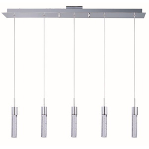 Fizz IV-37.5W 5 LED Pendant in Mediterranean style-39 Inches wide by 12 inches high