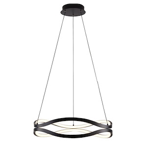 Curvo - 40W 1 LED Ring Pendant-4.75 Inches Tall and 20 Inches Wide - 1327166