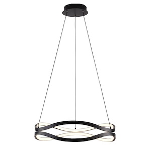 Curvo - 40W 1 LED Ring Pendant-4.75 Inches Tall and 20 Inches Wide