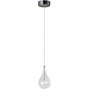 Larmes-1 Light Pendant in Modern style-4.5 Inches wide by 8 inches high - 1218000