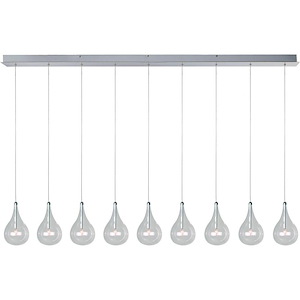 Larmes-9 Light Pendant in Modern style-5 Inches wide by 8 inches high - 1218075