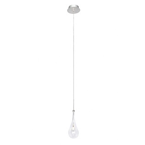 Larmes-1.5W 1 LED Pendant in Modern style-4.75 Inches wide by 11 inches high - 397352