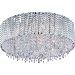 Spiral-7 Light Flush Mount in Mediterranean style-16.75 Inches wide by 9.5 inches high