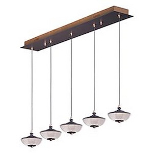 Bella-20W 5 LED Linear Pendant-6 Inches wide by 4.5 inches high - 829230